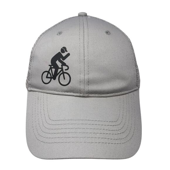 Cycling Snapback Trucker Hat Gray One Size Adjustable Mesh Back BIG X - Picture 1 of 9
